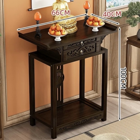 ￼Bàn Thờ Phật, Kệ Thờ Nhỏ Gọn Phù Hợp Mọi Không Gian Chất Liệu Gỗ Tre Cao Cấp, Bàn tủ thờ Phong Cách MANGO DECOR