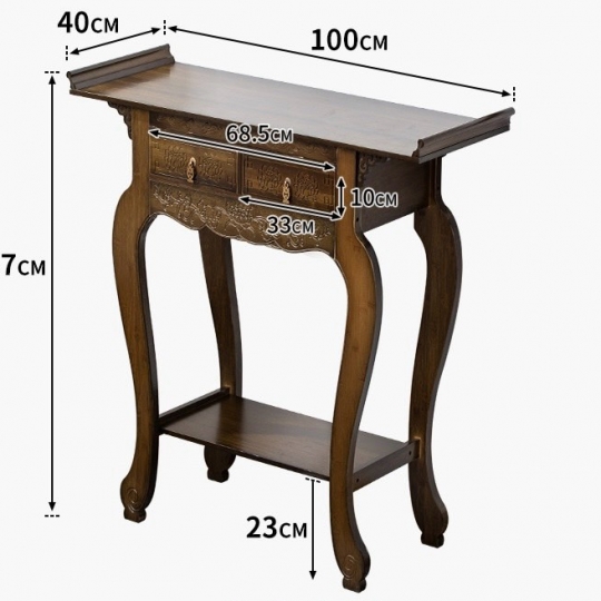 KỆ THỜ HÌNH BÁN NGUYỆT NGANG 100cm